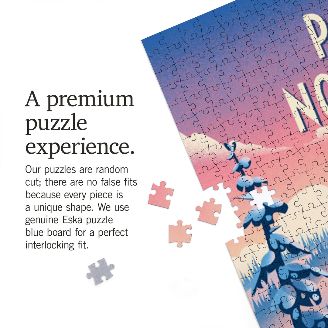 Pacific Northwest, Shred the Gnar, Snowboarding, Jigsaw Puzzle Puzzle Lantern Press