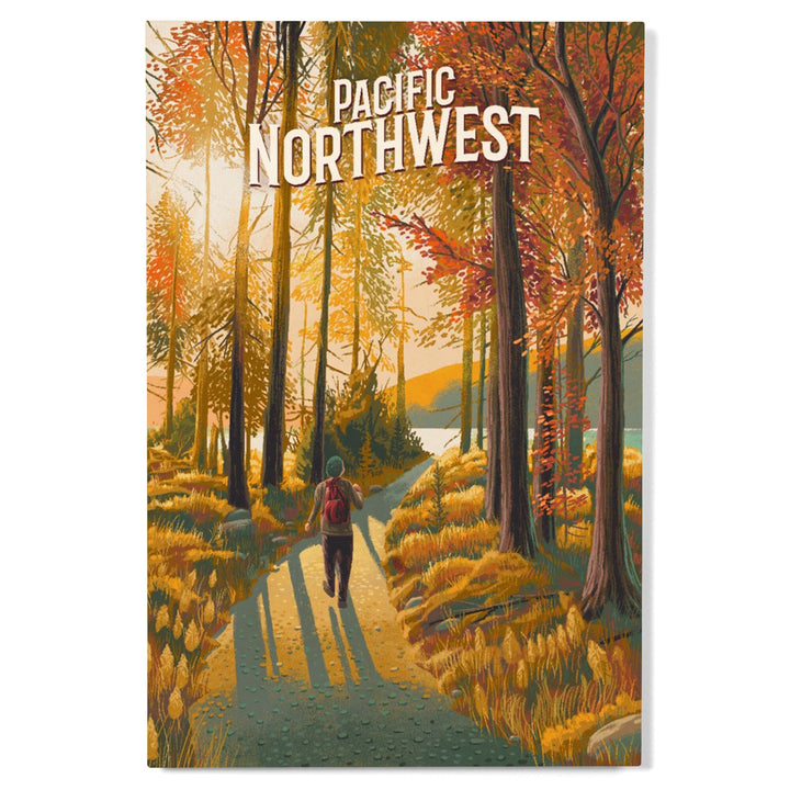 Pacific Northwest, Walk In The Woods, Day Hike, Wood Signs and Postcards Wood Lantern Press