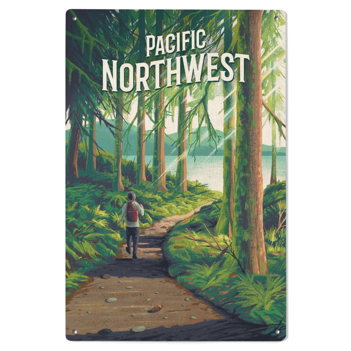 Pacific Northwest, Walk In The Woods, Day Hike, Wood Signs and Postcards Wood Lantern Press