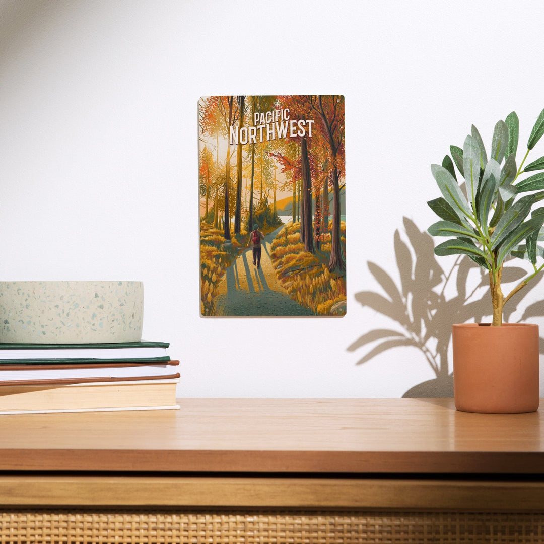 Pacific Northwest, Walk In The Woods, Day Hike, Wood Signs and Postcards Wood Lantern Press