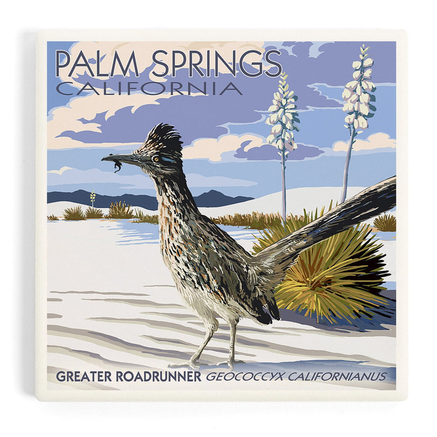 Palm Springs, California, Bird Scene, Coasters Coasters Lantern Press