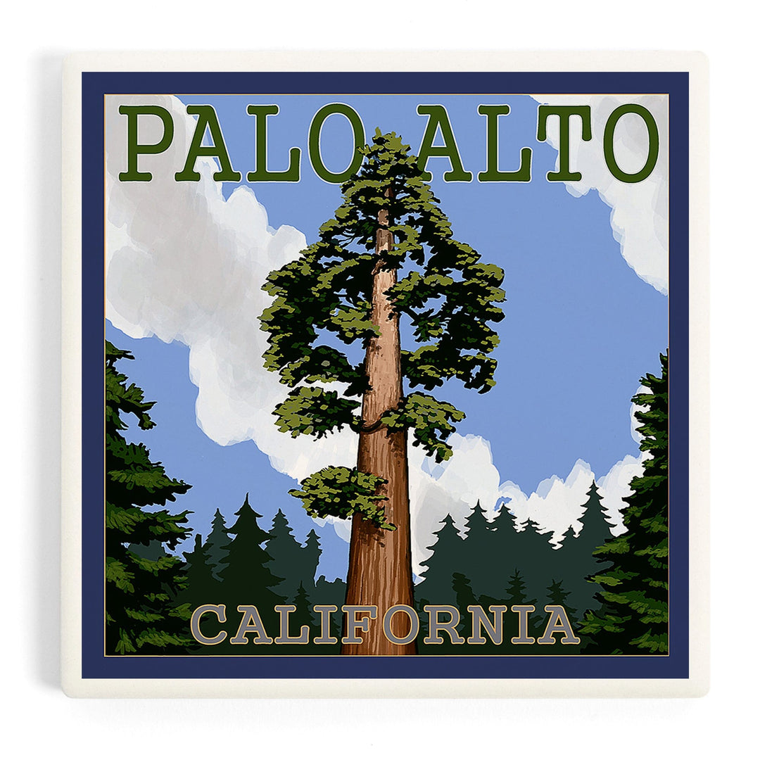Palo Alto, California, California Redwoods, Coasters Coasters Lantern Press