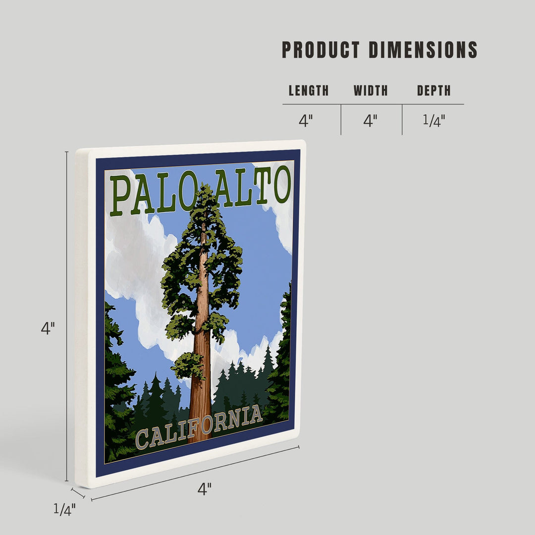 Palo Alto, California, California Redwoods, Coasters Coasters Lantern Press