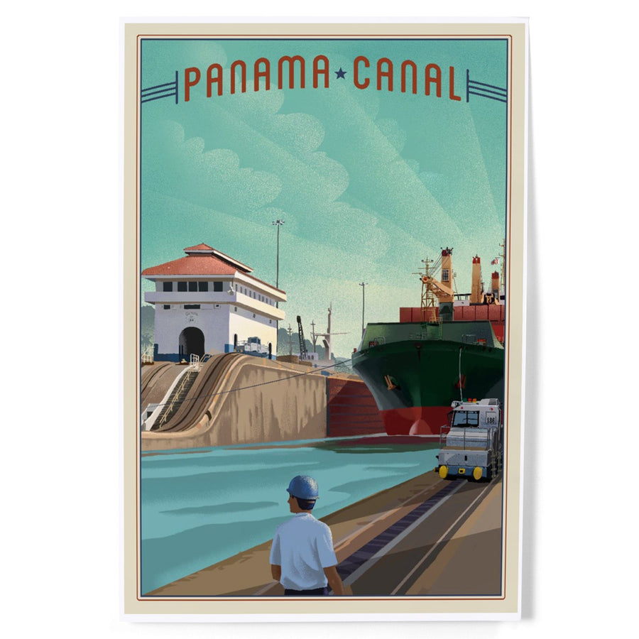 Panama Canal, Litho, Art & Giclee Prints Art Lantern Press