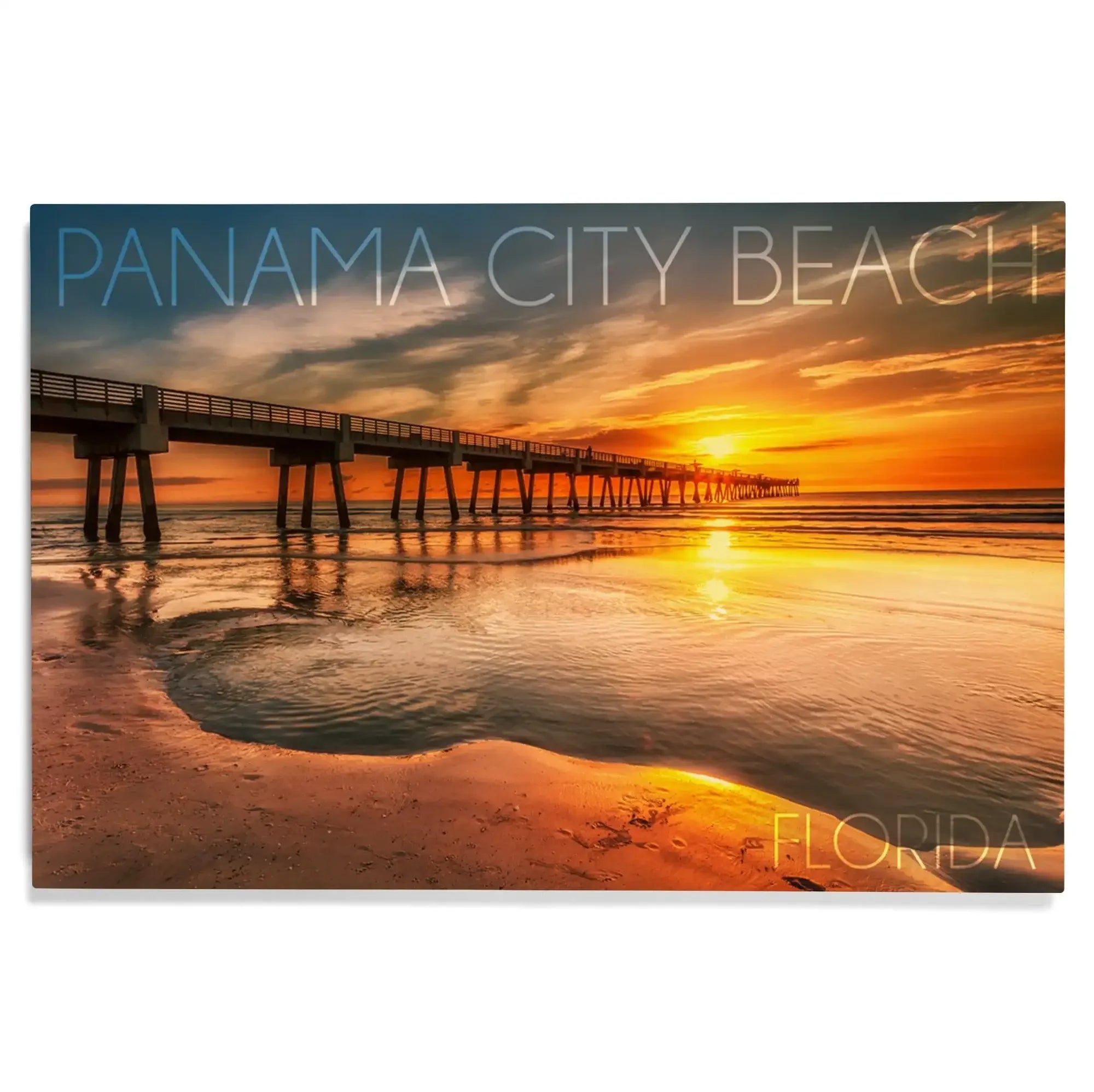 panama-city-beach-florida-pier-sunset-lantern-press-photography