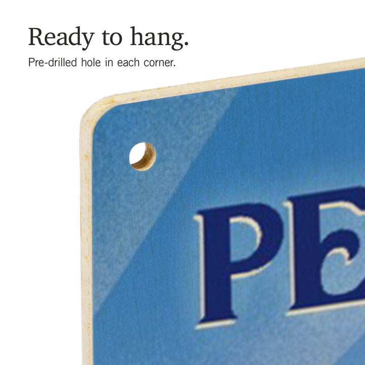 Pennsylvania, Lithograph, Bear Family in Field, Wood Signs and Postcards Wood Lantern Press