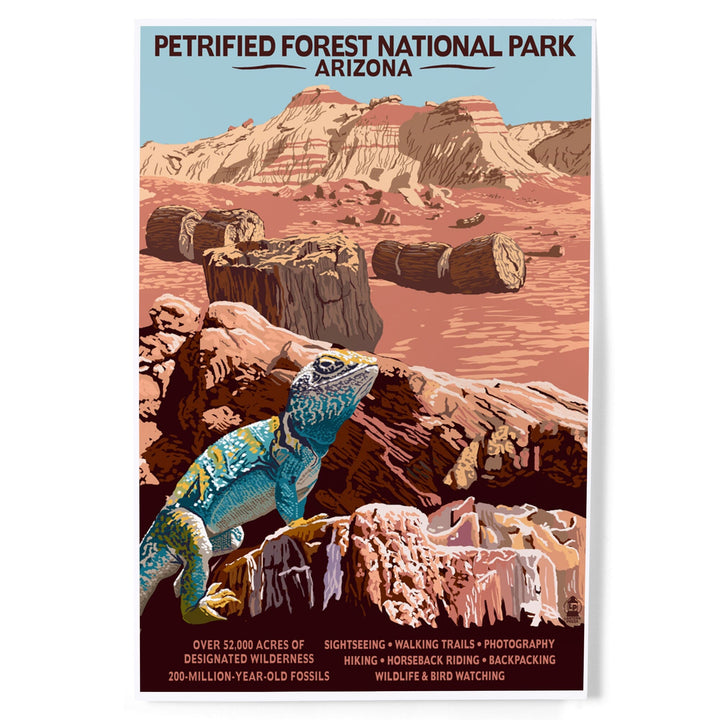 Petrified Forest National Park, Arizona, Art & Giclee Prints Art Lantern Press