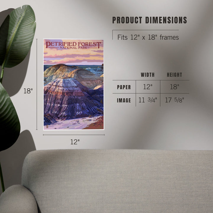 Petrified Forest National Park, Arizona, Chinle Formation, Art & Giclee Prints Art Lantern Press