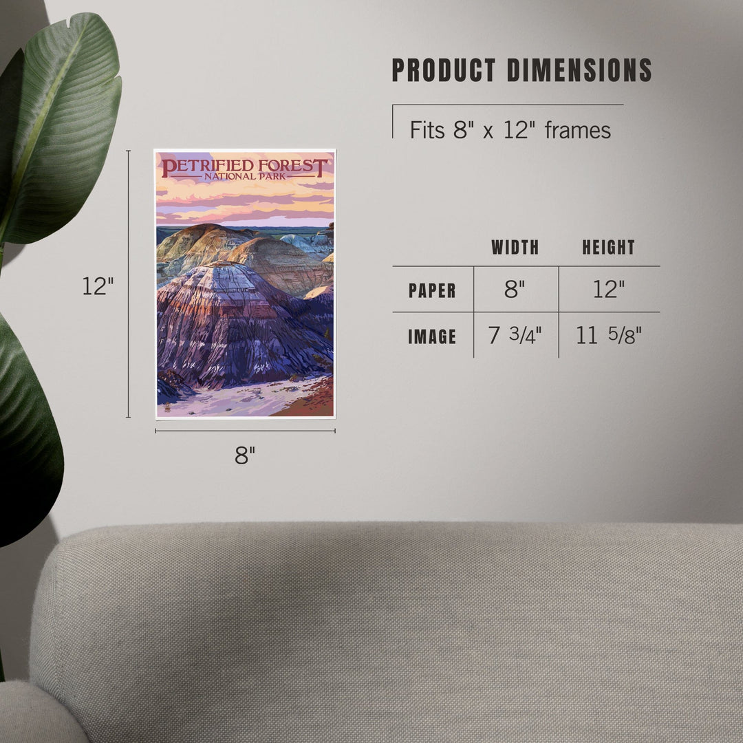 Petrified Forest National Park, Arizona, Chinle Formation, Art & Giclee Prints Art Lantern Press