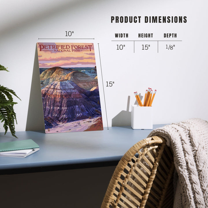 Petrified Forest National Park, Arizona, Chinle Formation, Lantern Press Artwork, Wood Signs and Postcards Wood Lantern Press