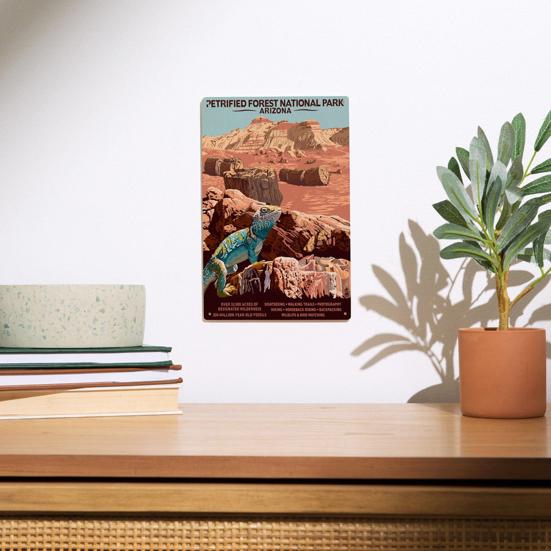 Petrified Forest National Park, Arizona, Lantern Press Artwork, Wood Signs and Postcards Wood Lantern Press