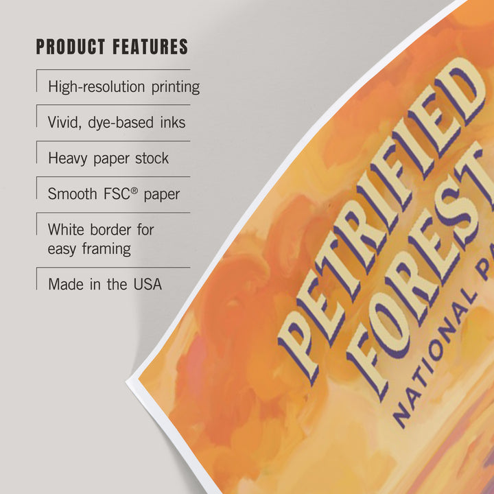 Petrified Forest National Park, Arizona, Oil Painting, Art & Giclee Prints Art Lantern Press