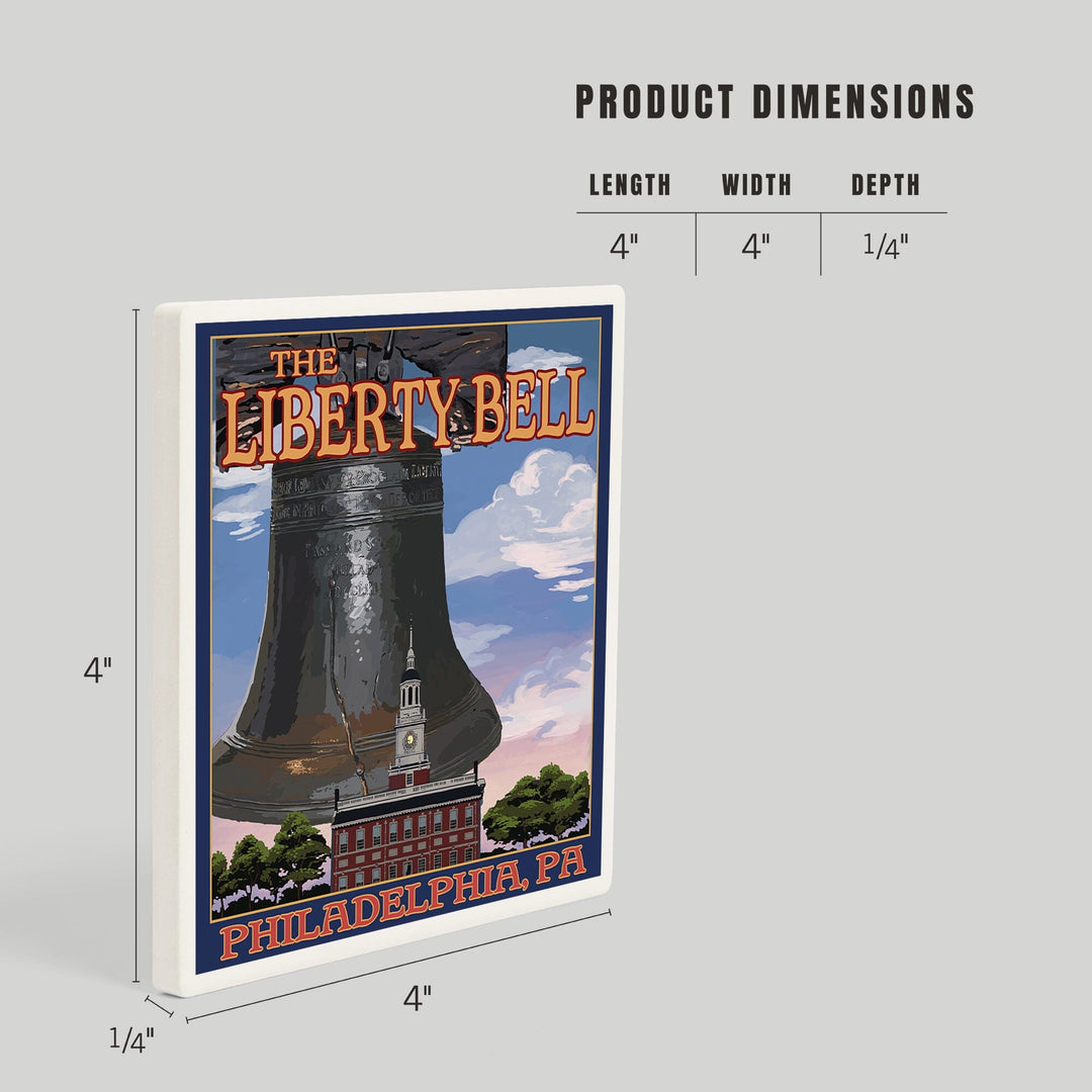 Philadelphia, Pennsylvania, Independence Hall and Liberty Bell, Coasters Coasters Lantern Press