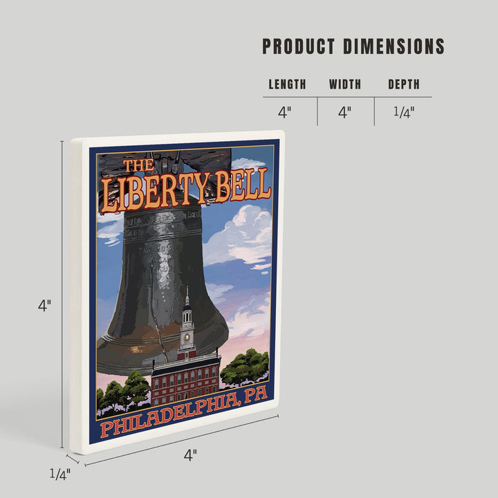 Philadelphia, Pennsylvania, Independence Hall and Liberty Bell, Coasters Coasters Lantern Press