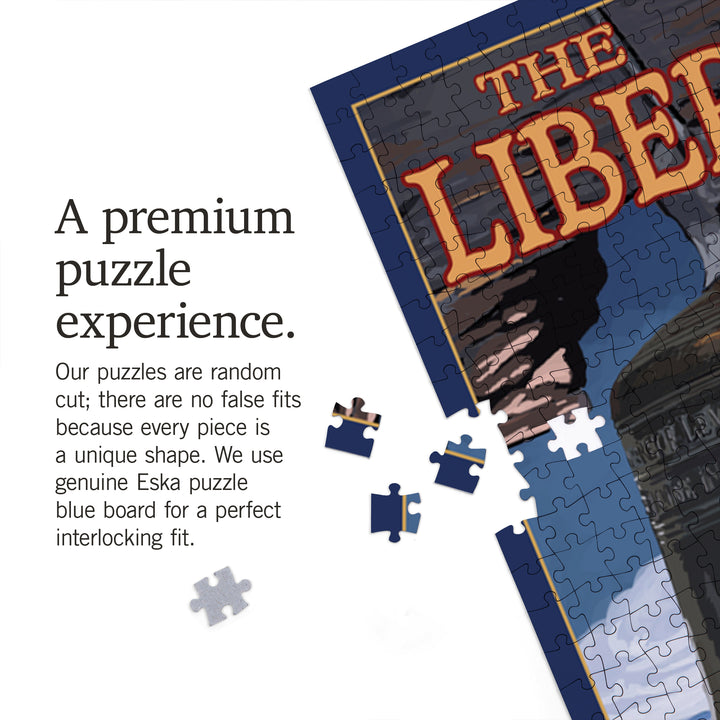Philadelphia, Pennsylvania, Independence Hall and Liberty Bell, Jigsaw Puzzle Puzzle Lantern Press