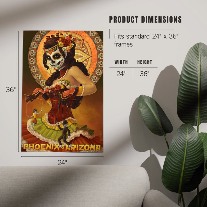 Phoenix, Arizona, Day of the Dead Marionettes, Art & Giclee Prints Art Lantern Press