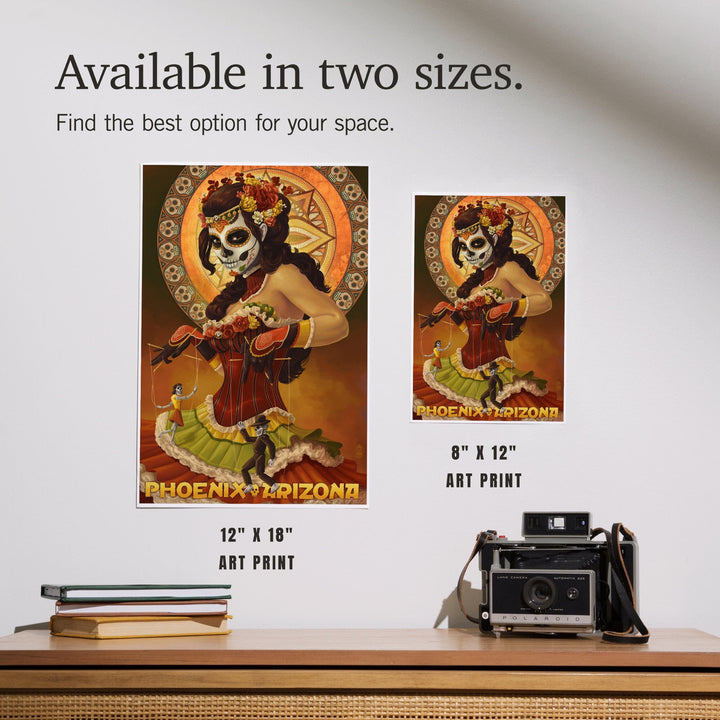 Phoenix, Arizona, Day of the Dead Marionettes, Art & Giclee Prints Art Lantern Press