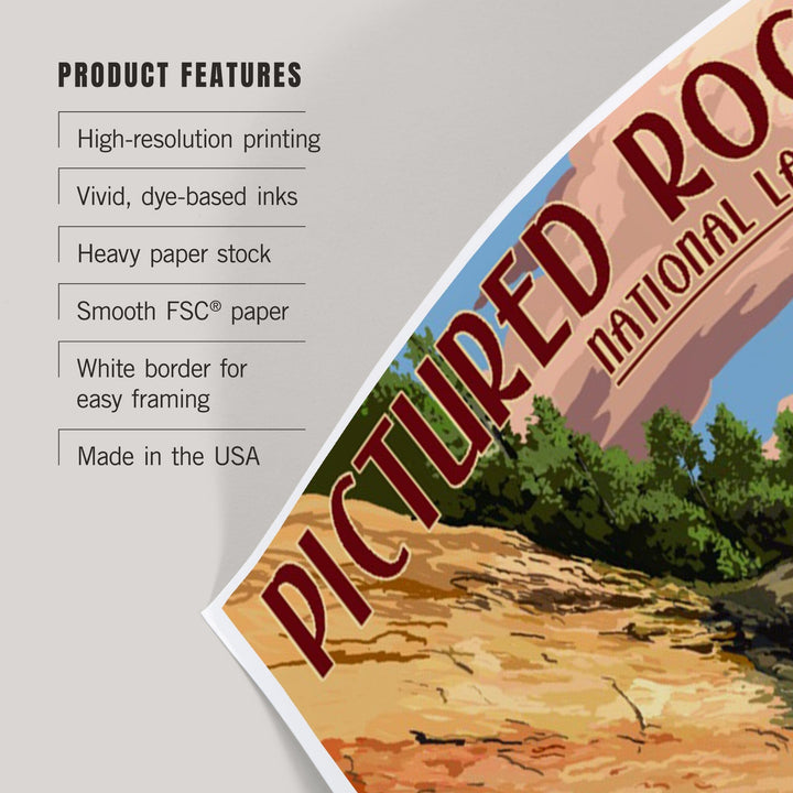 Pictured Rocks National Lakeshore, Michigan, Art & Giclee Prints Art Lantern Press