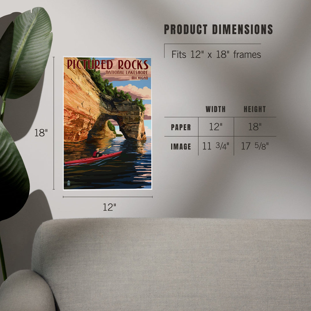 Pictured Rocks National Lakeshore, Michigan, Art & Giclee Prints Art Lantern Press