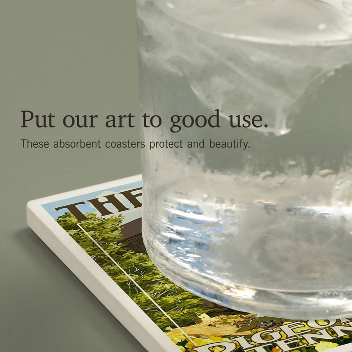 Pigeon Forge, Tennessee, The Old Mill, Coasters Coasters Lantern Press