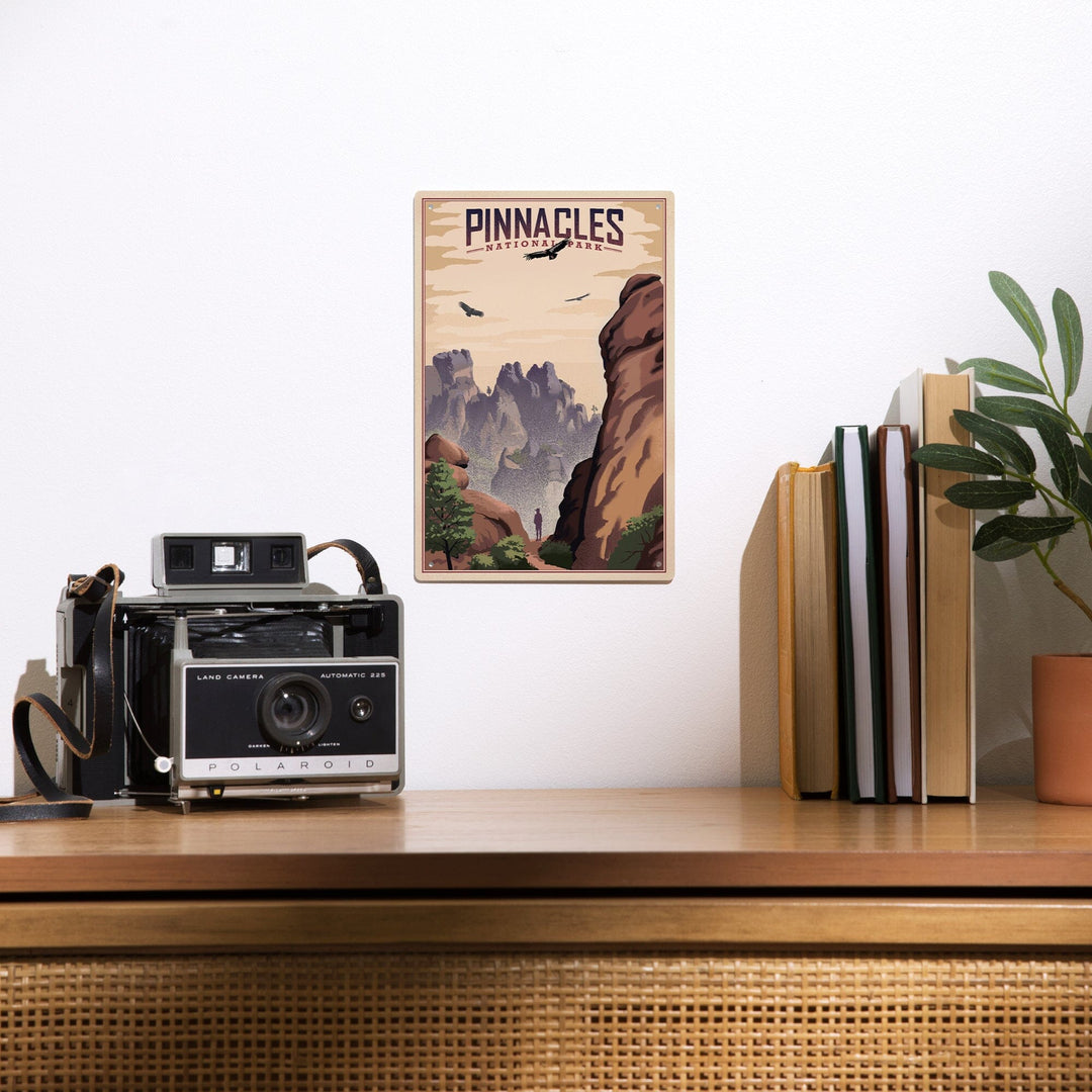 Pinnacles National Park, California, Lithograph, Metal Signs Metal Lantern Press