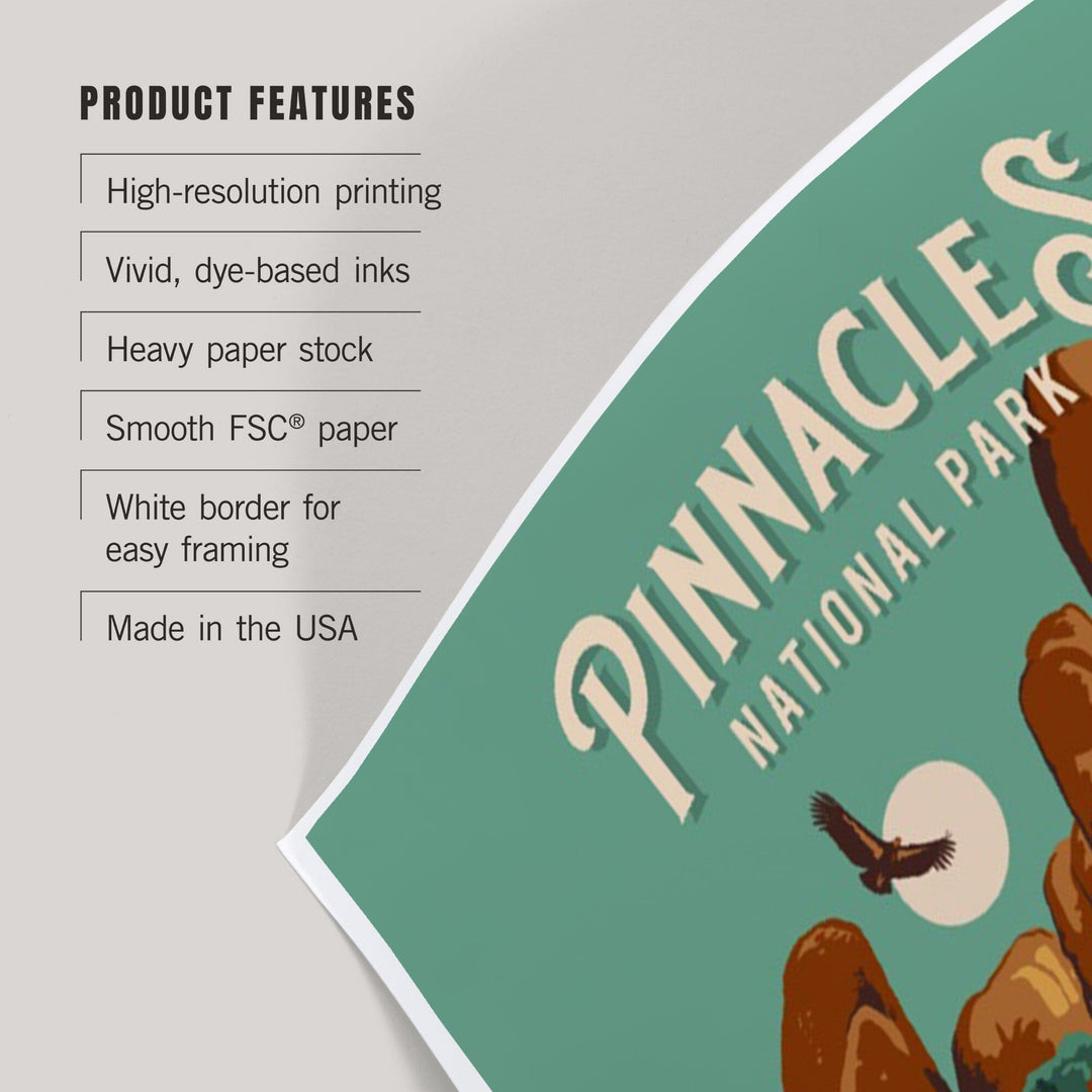 Pinnacles National Park, California, Painterly National Park Series, Art & Giclee Prints Art Lantern Press