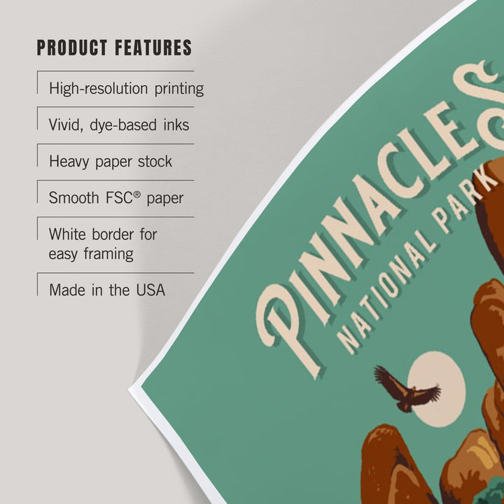 Pinnacles National Park, California, Painterly National Park Series, Art & Giclee Prints Art Lantern Press