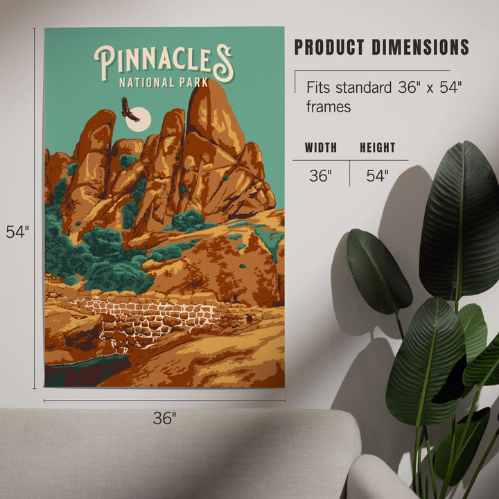 Pinnacles National Park, California, Painterly National Park Series, Art & Giclee Prints Art Lantern Press