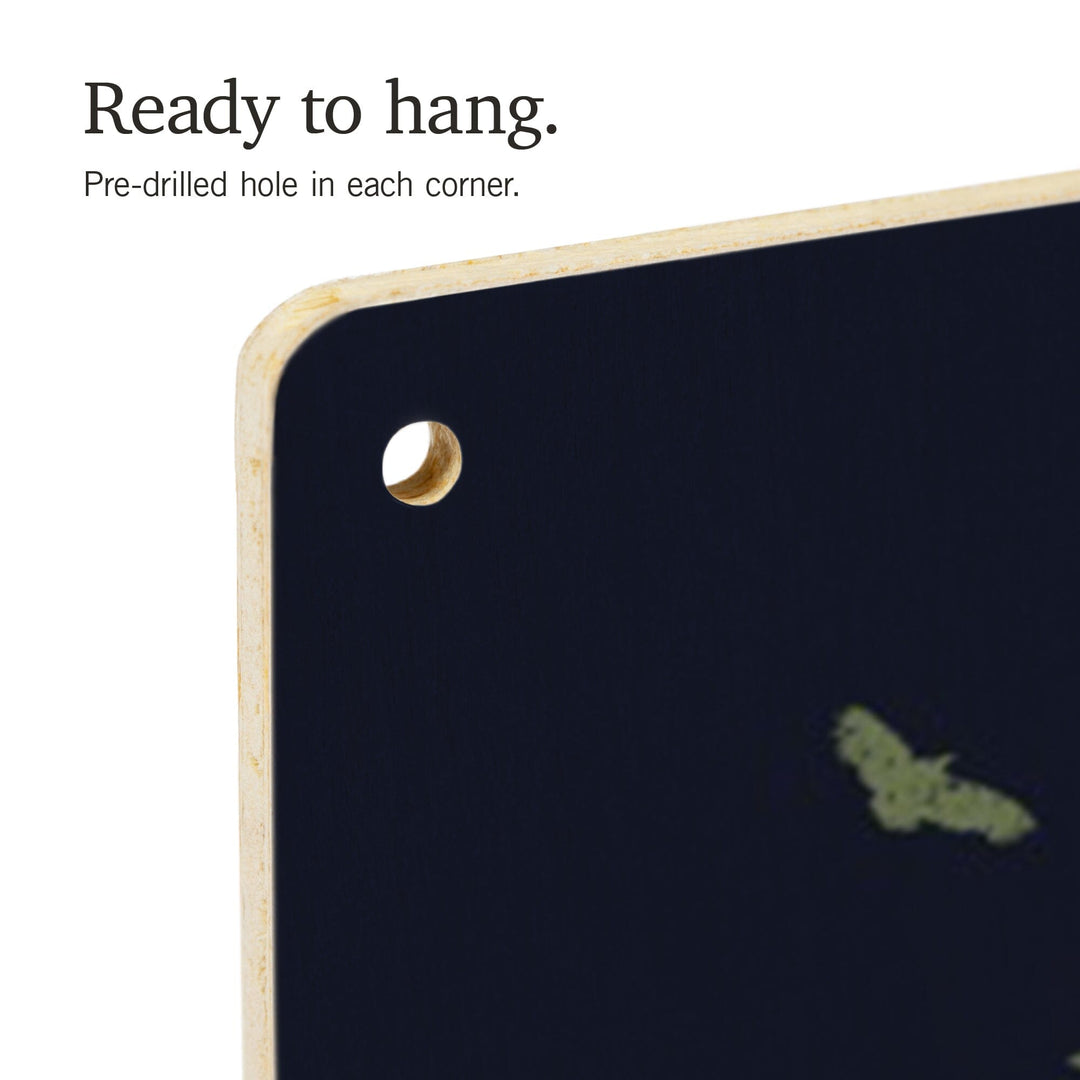 Pinnacles National Park, Distressed Vector, Wood Signs and Postcards Wood Lantern Press