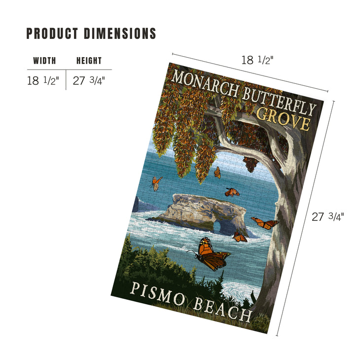 Pismo Beach, California, Monarch Butterfly Grove, Jigsaw Puzzle Puzzle Lantern Press