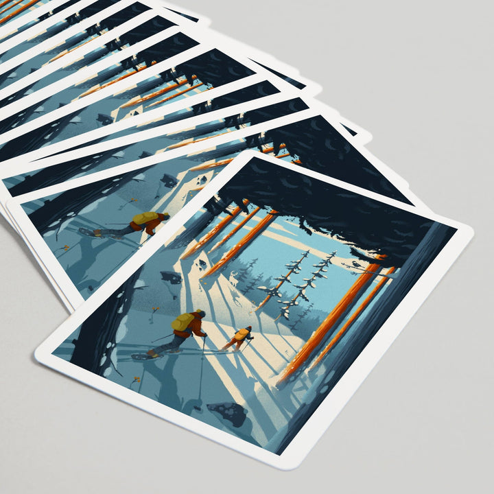 Playing Cards, Better on Foot, Snowshoeing, No Text, 52 Card Deck with Jokers in Box, Unique Art Cards Lantern Press