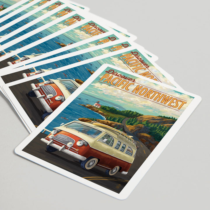 Playing Cards, Pacific Northwest, LP Camper Van, 52 Card Deck with Jokers in Box, Unique Art Cards Lantern Press
