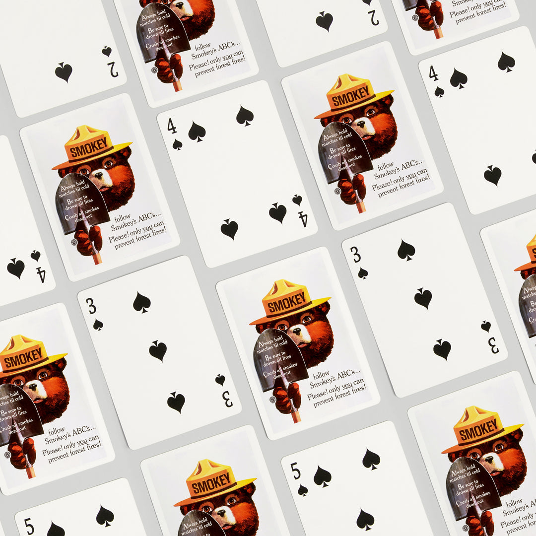 Playing Cards, Smokey Bear, ABCs, Shovels, Officially Licensed Vintage Poster, 52 Card Deck with Jokers in Box, Unique Art Cards Lantern Press