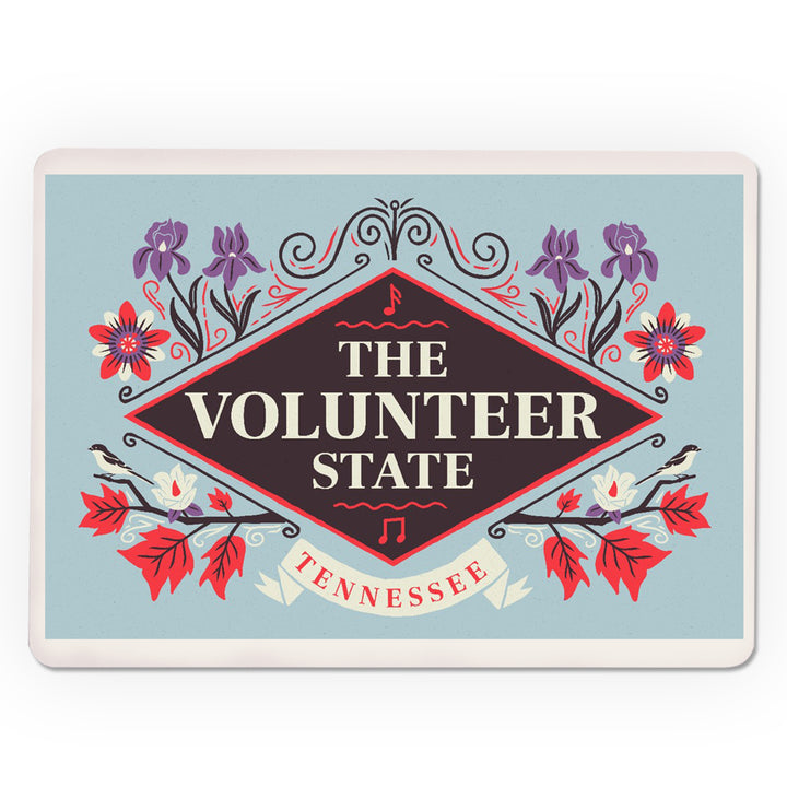 Playing Cards, Tennessee, State Motto Crest, State Series, 52 Card Deck with Jokers in Box, Unique Art Cards Lantern Press