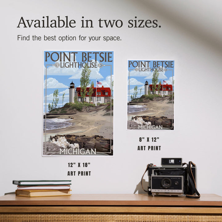 Point Betsie Lighthouse, Michigan, Art & Giclee Prints Art Lantern Press