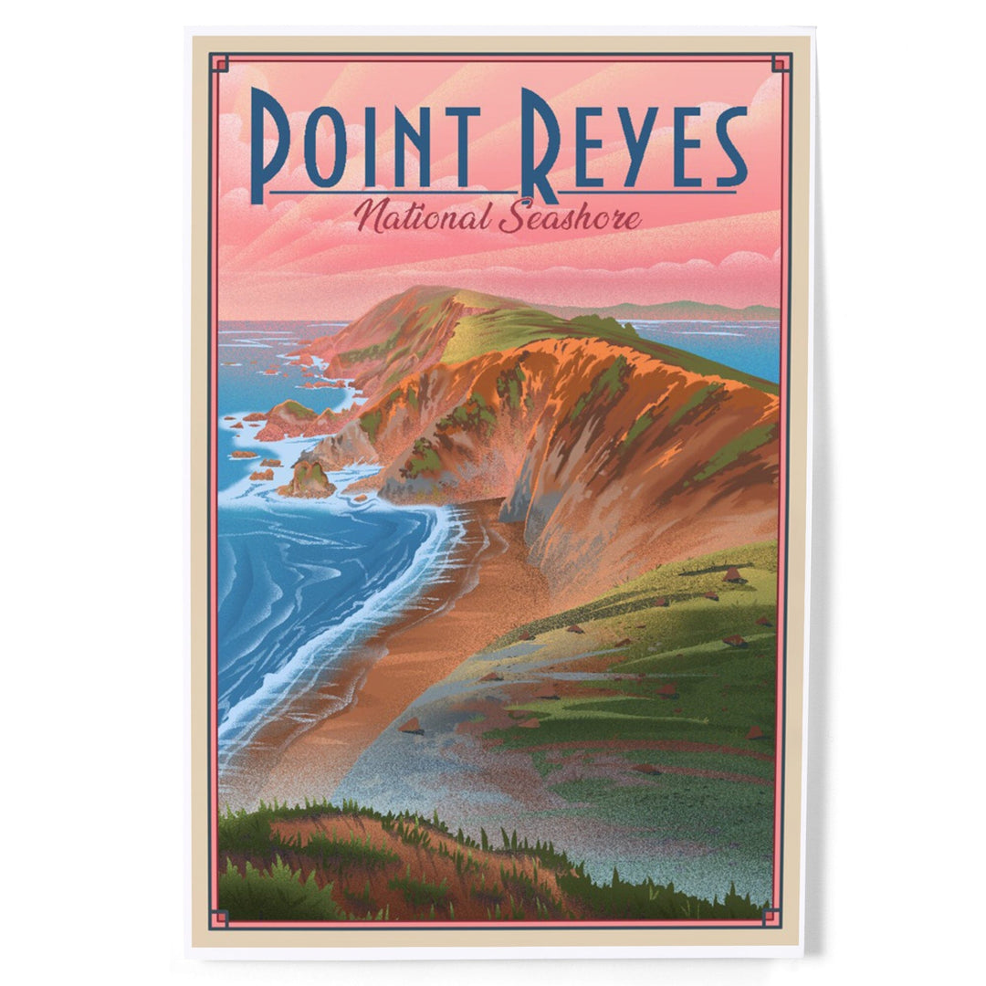 Point Reyes National Seashore, California, Lithograph, Art & Giclee Prints Art Lantern Press