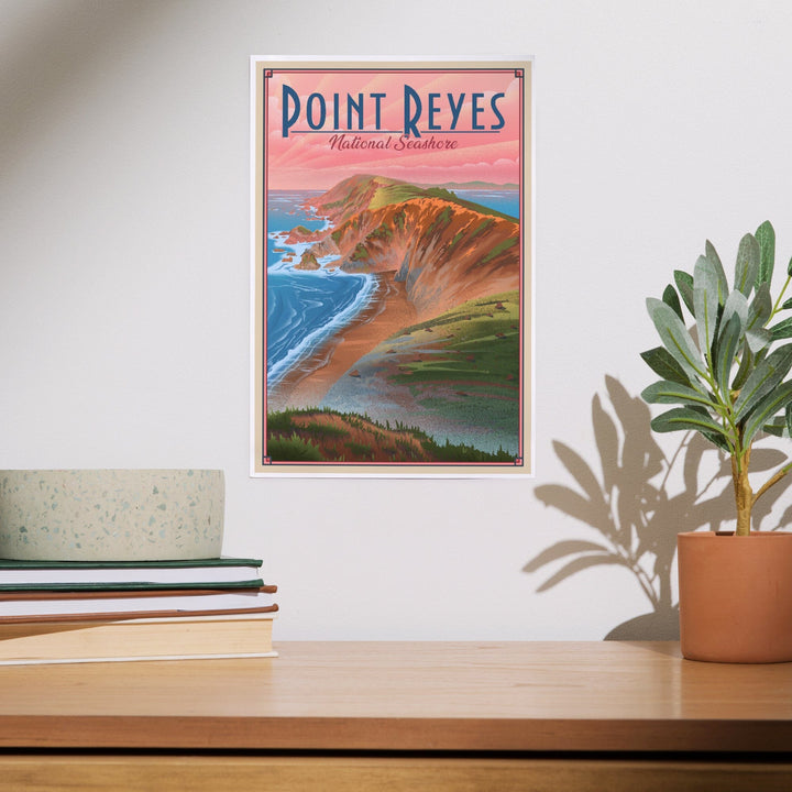 Point Reyes National Seashore, California, Lithograph, Art & Giclee Prints Art Lantern Press