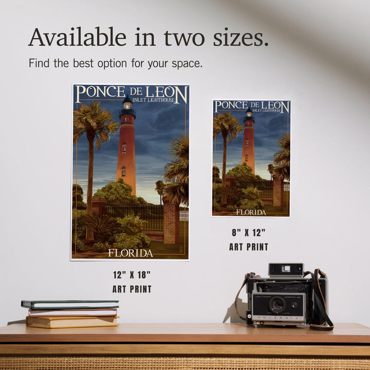 Ponce De Leon Inlet Lighthouse, Florida, Dusk Scene, Art & Giclee Prints Art Lantern Press