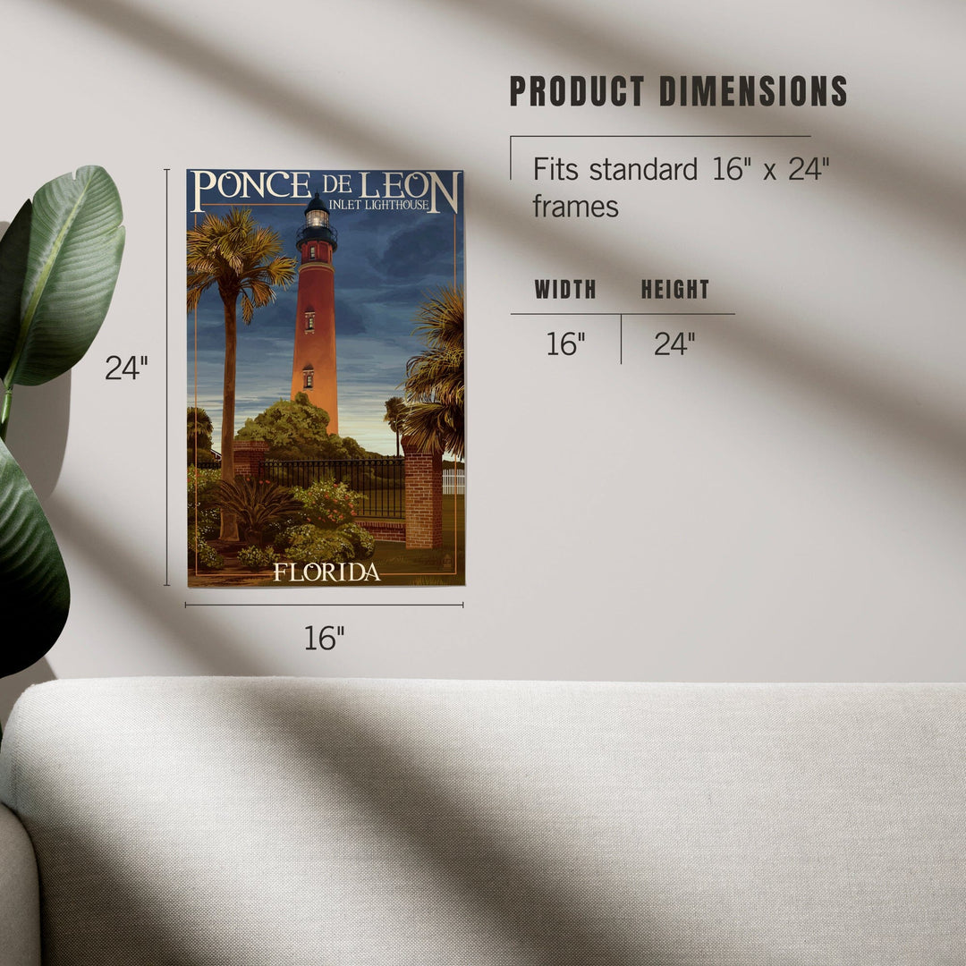 Ponce De Leon Inlet Lighthouse, Florida, Dusk Scene, Art & Giclee Prints Art Lantern Press