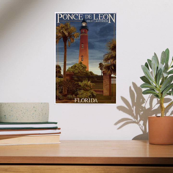 Ponce De Leon Inlet Lighthouse, Florida, Dusk Scene, Art & Giclee Prints Art Lantern Press