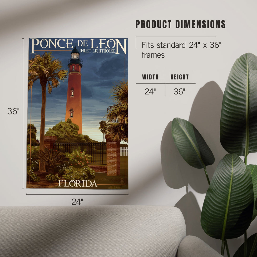Ponce De Leon Inlet Lighthouse, Florida, Dusk Scene, Art & Giclee Prints Art Lantern Press