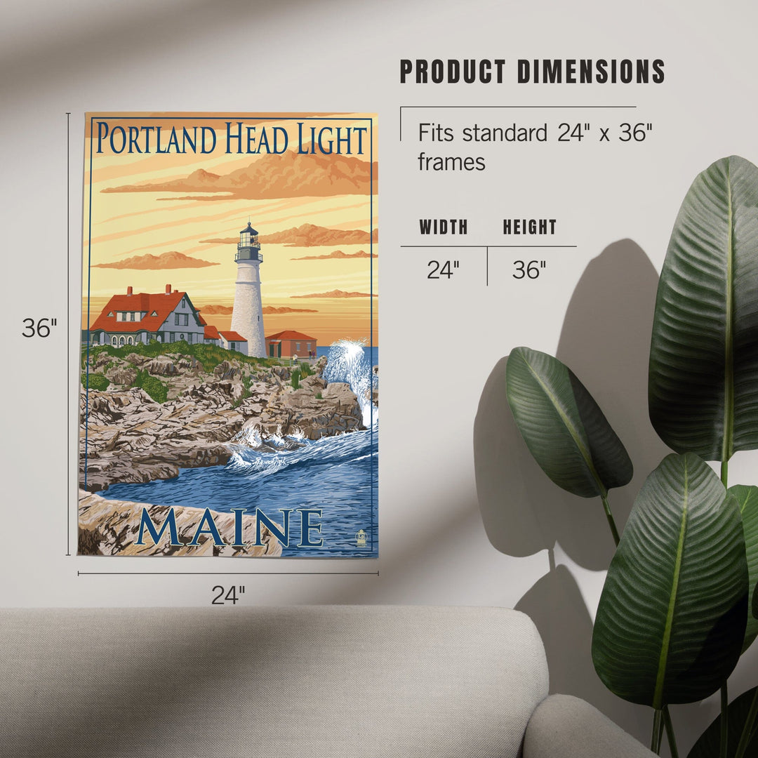 Portland, Maine, Portland Head Light, Art & Giclee Prints Art Lantern Press