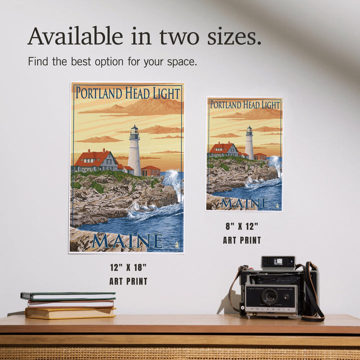 Portland, Maine, Portland Head Light, Art & Giclee Prints Art Lantern Press