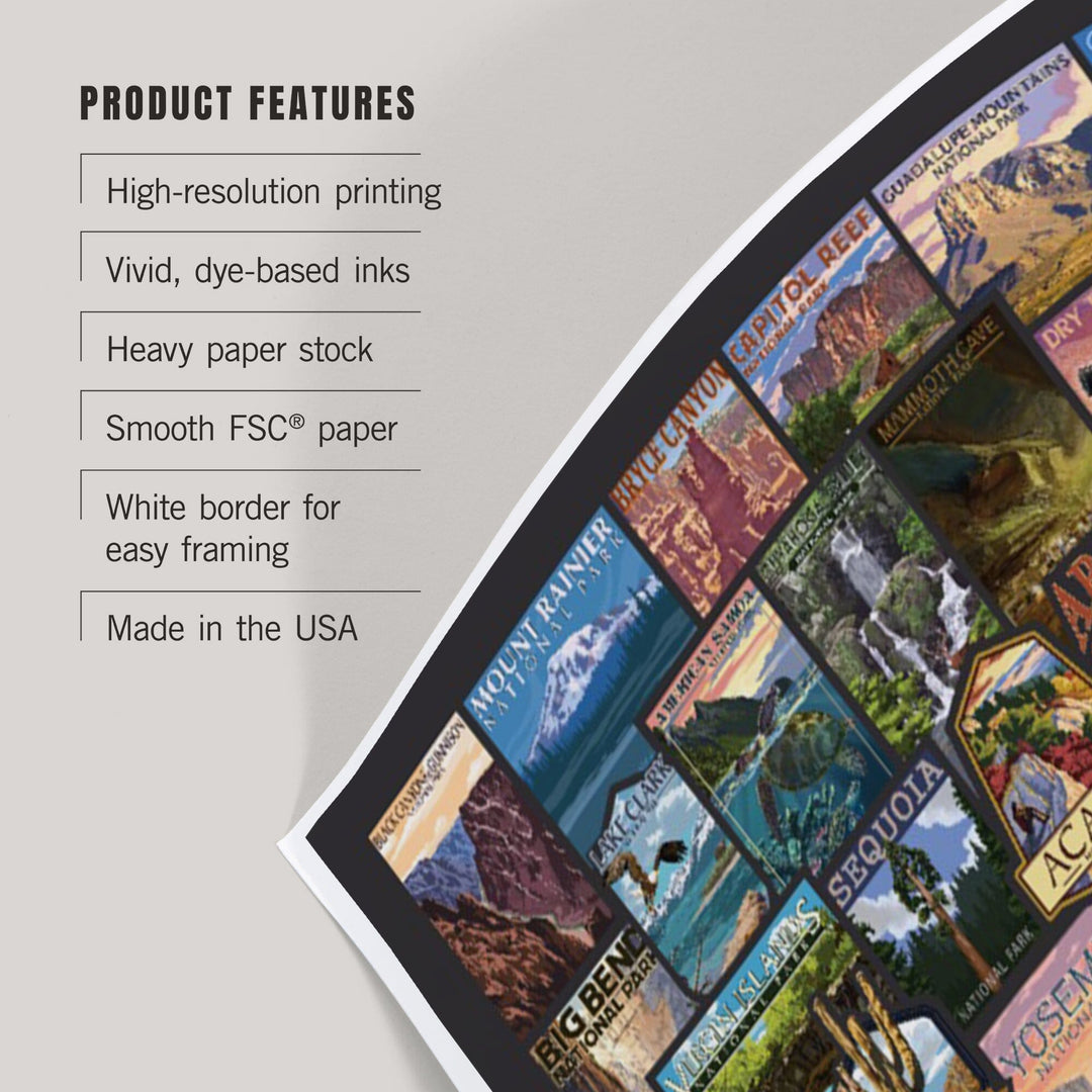 Protect Our National Parks, Collage, Art & Giclee Prints Art Lantern Press