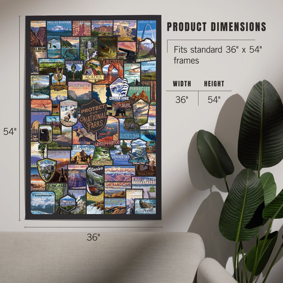 Protect Our National Parks, Collage, Art & Giclee Prints Art Lantern Press