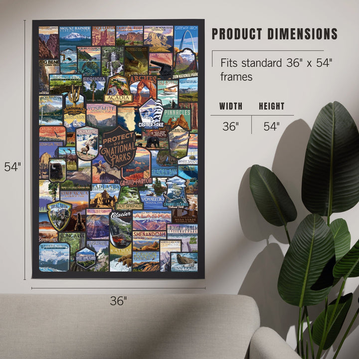 Protect Our National Parks, Collage, Art & Giclee Prints Art Lantern Press
