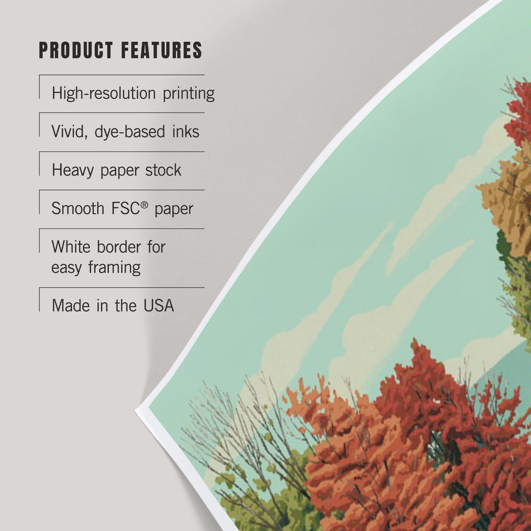 Quiet Explorer, Boating, Mountain Art Lantern Press