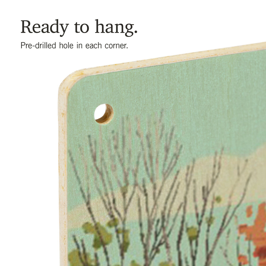 Quiet Explorer, Boating, Mountain, Wood Signs and Postcards Wood Lantern Press