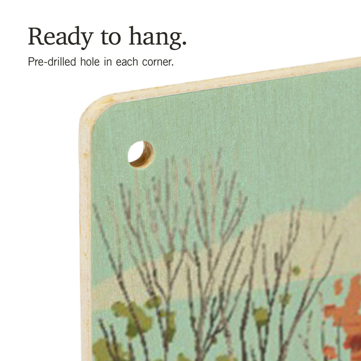 Quiet Explorer, Boating, Mountain, Wood Signs and Postcards Wood Lantern Press