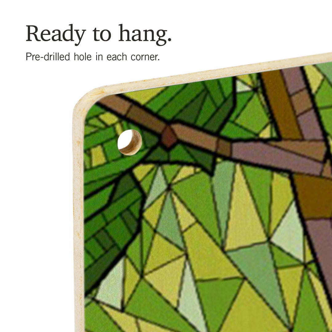 Red Panda, Mosaic, Lantern Press Artwork, Wood Signs and Postcards Wood Lantern Press